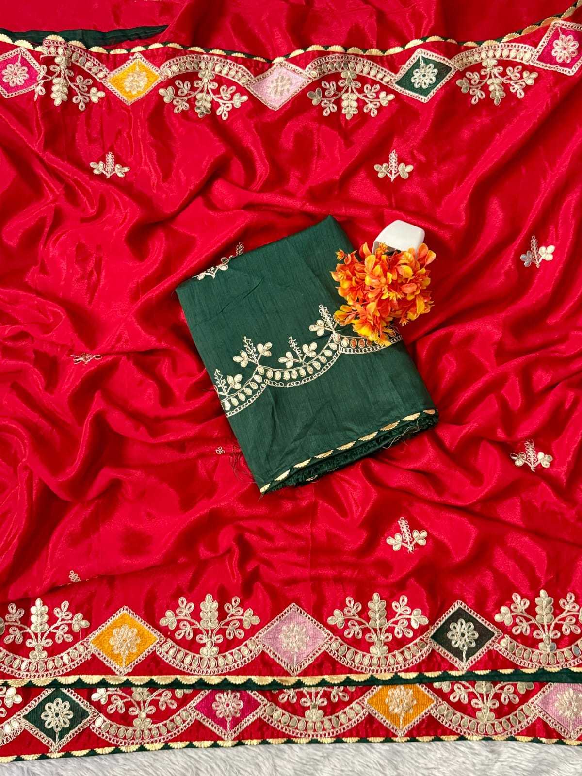 Glory Chinon Silk Designer Saree