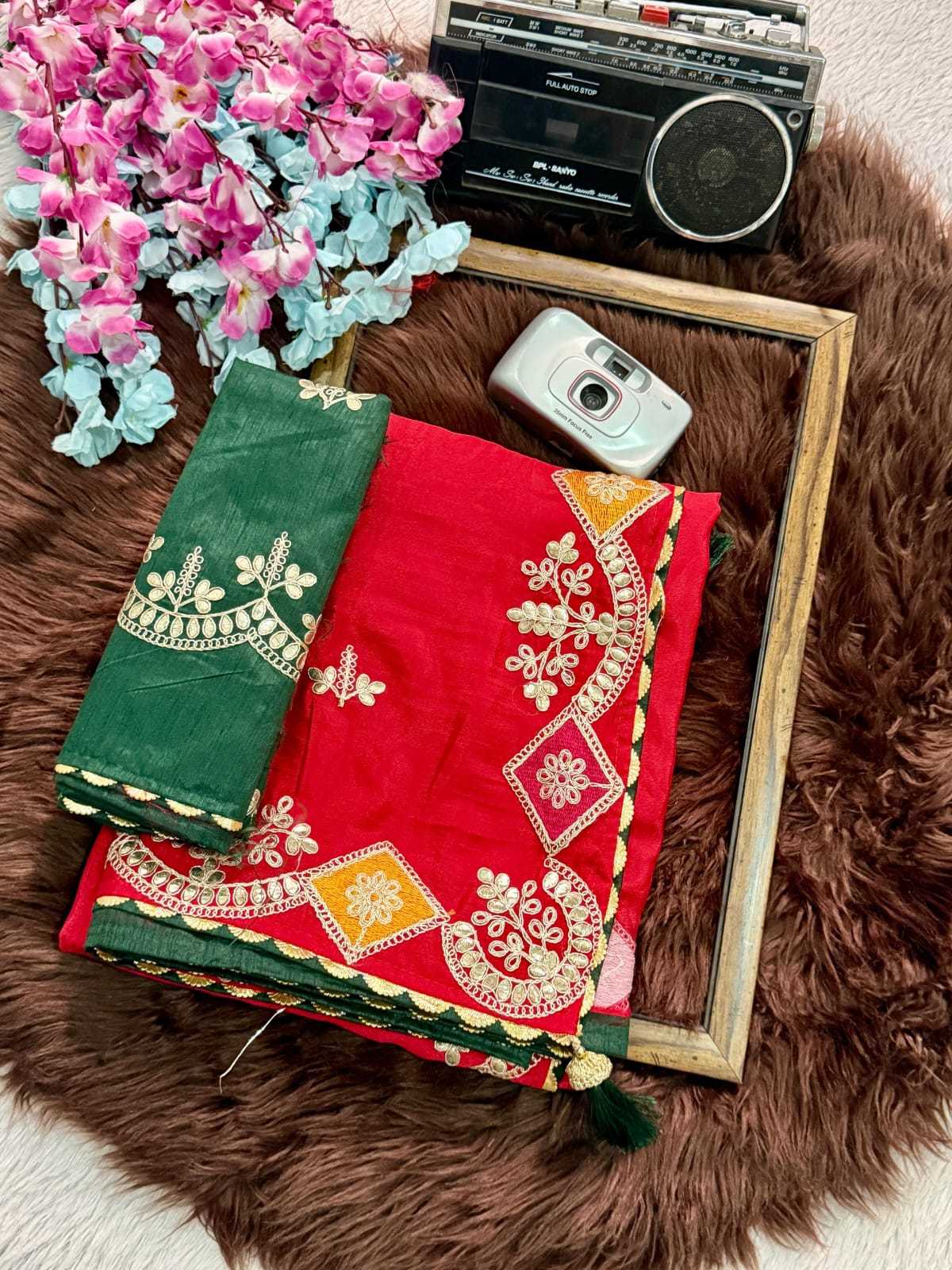 Glory Chinon Silk Designer Saree