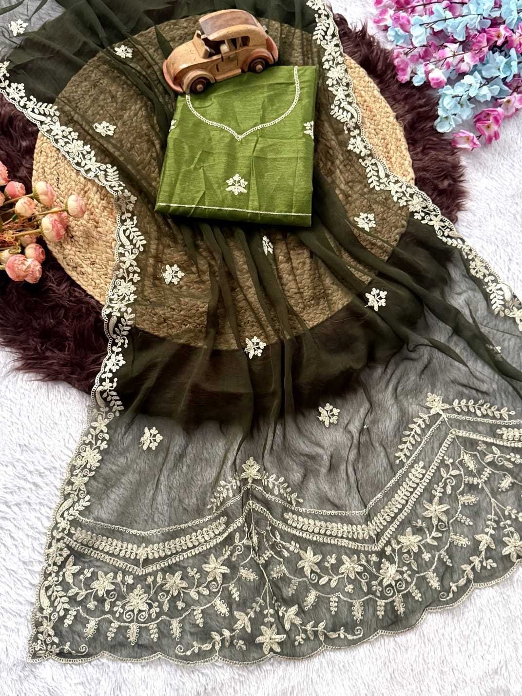 Chiffon Floral Saree