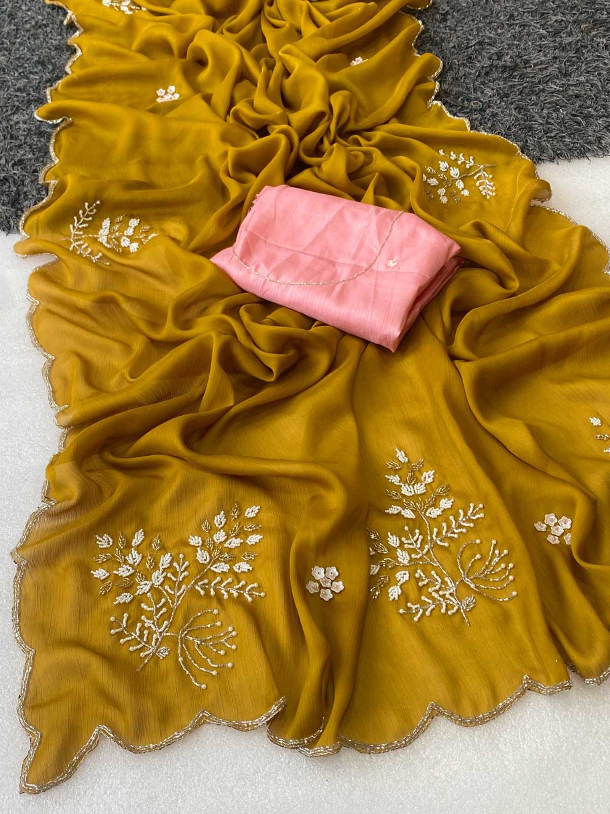 Chiffon Hand Work Saree
