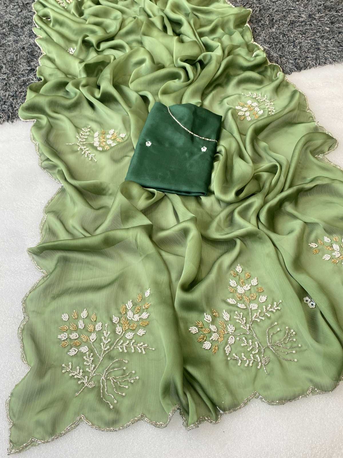 Chiffon Hand Work Saree