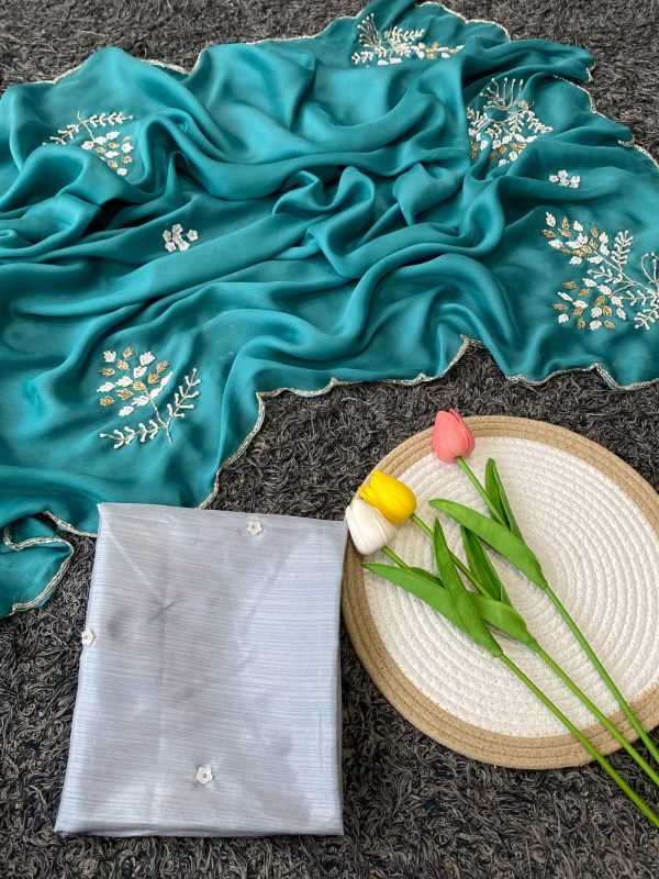 Chiffon Hand Work Saree