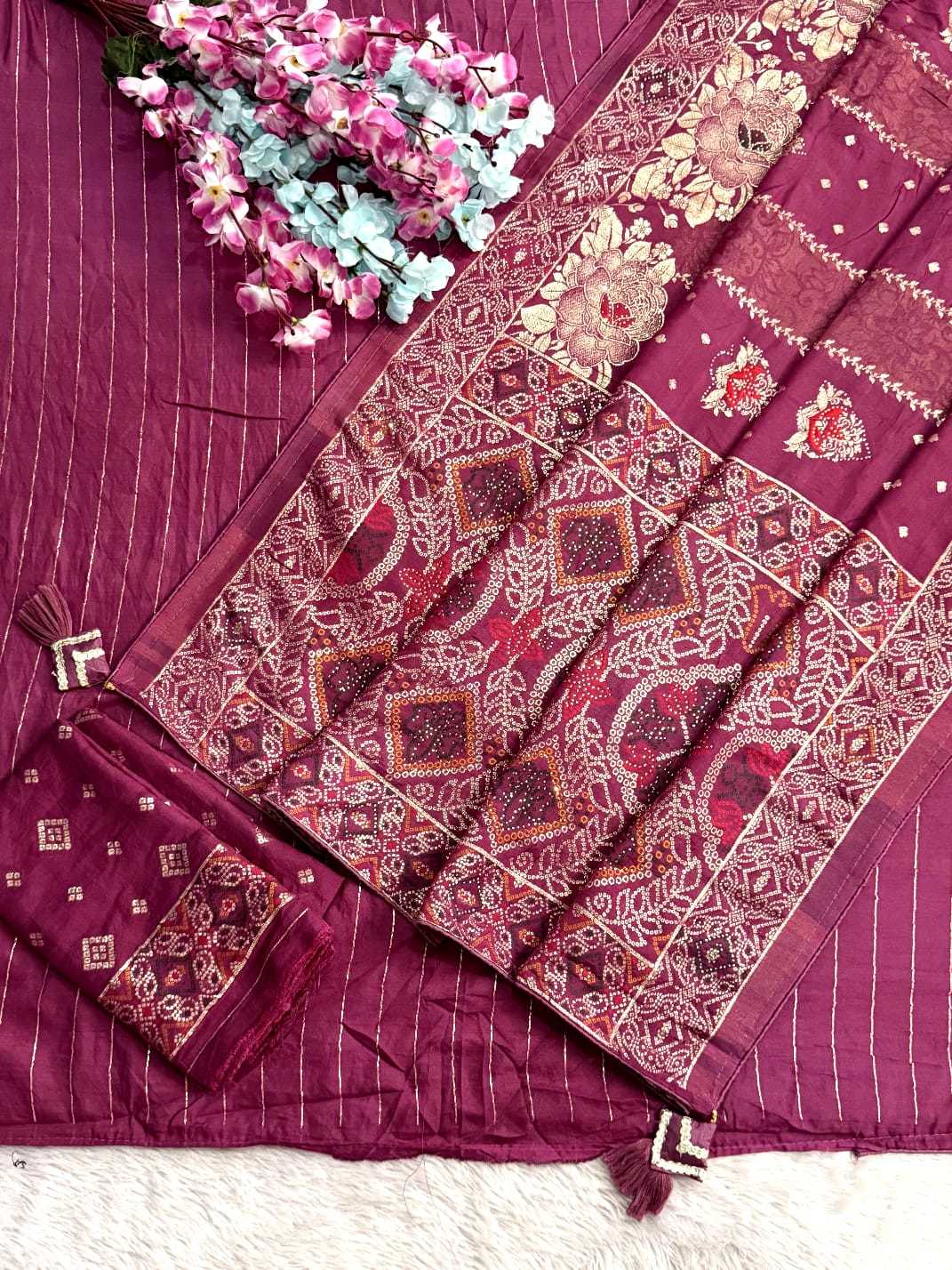 Latest Viscose Floral Saree