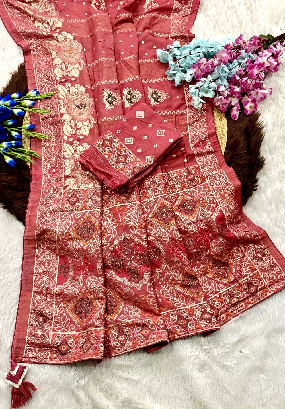 Latest Viscose Floral Saree