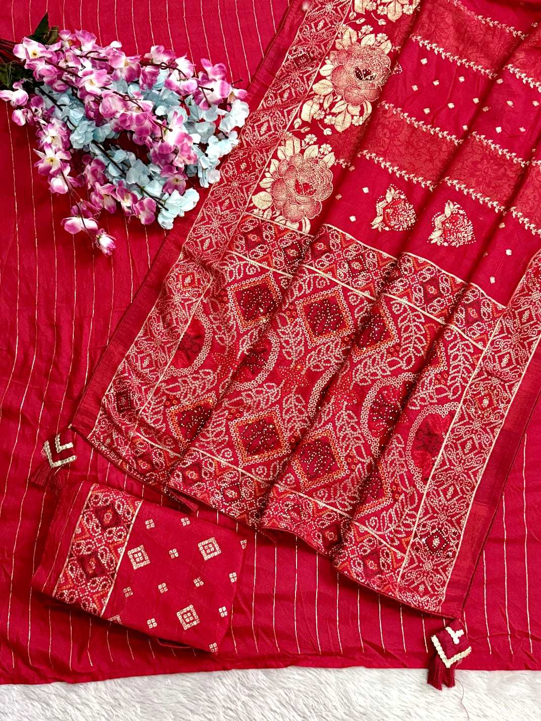 Latest Viscose Floral Saree