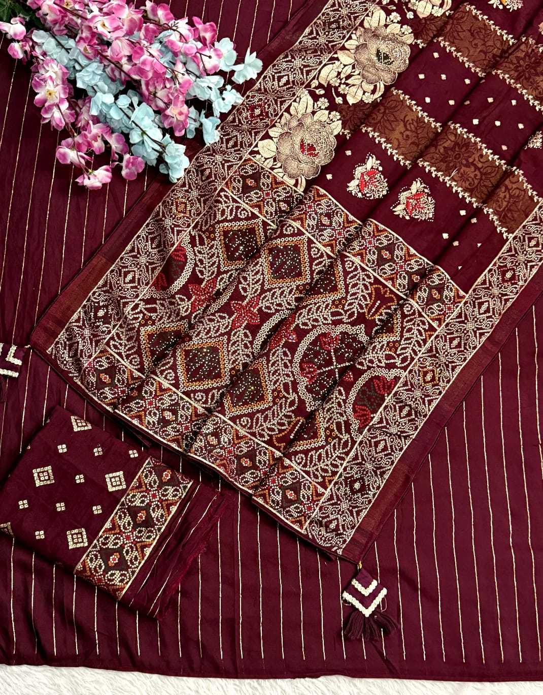 Latest Viscose Floral Saree