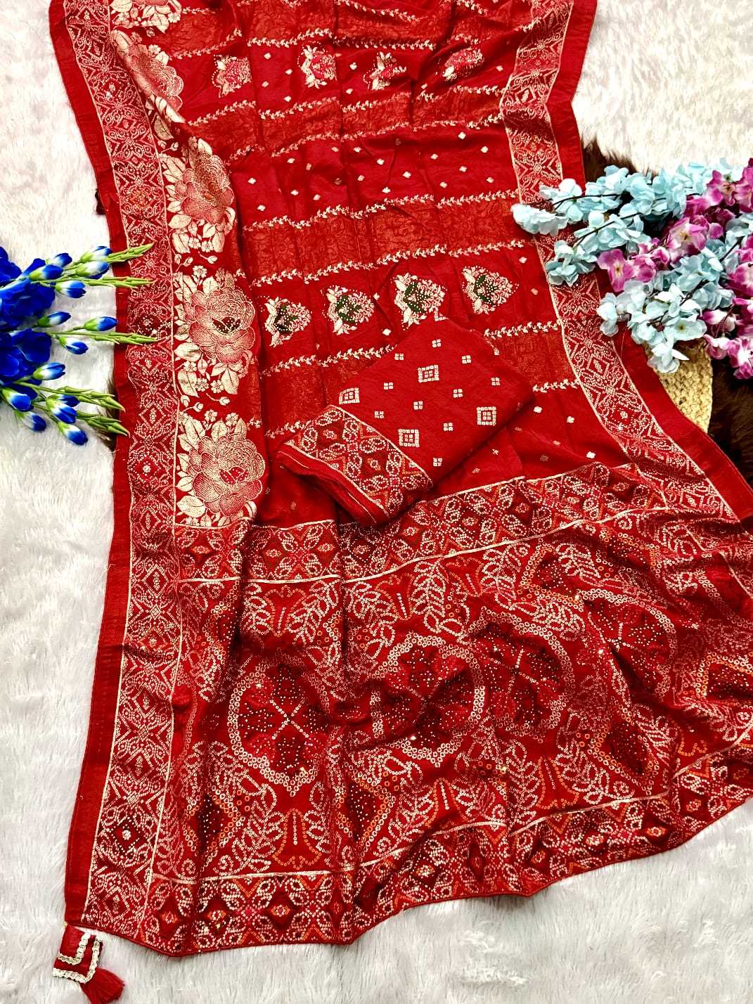 Latest Viscose Floral Saree