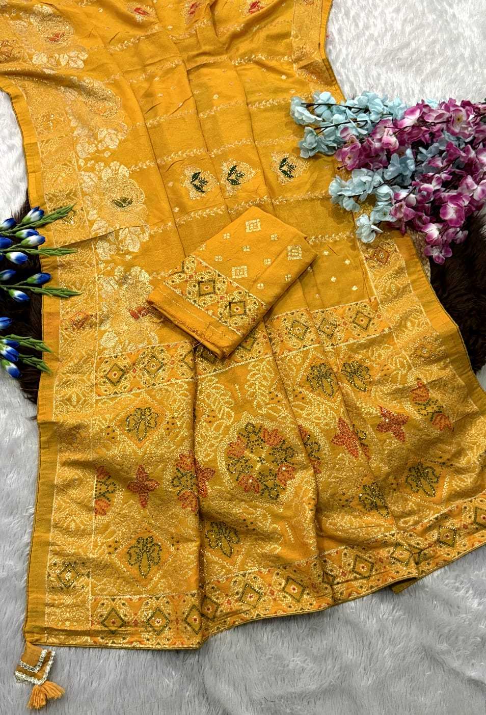 Latest Viscose Floral Saree