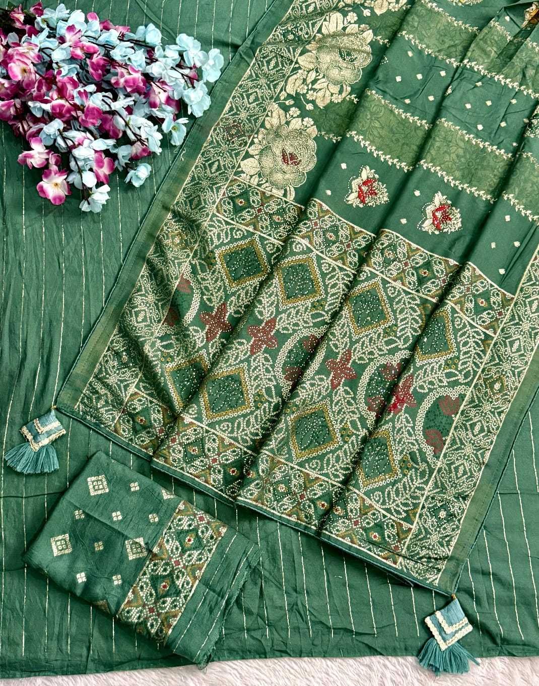 Latest Viscose Floral Saree