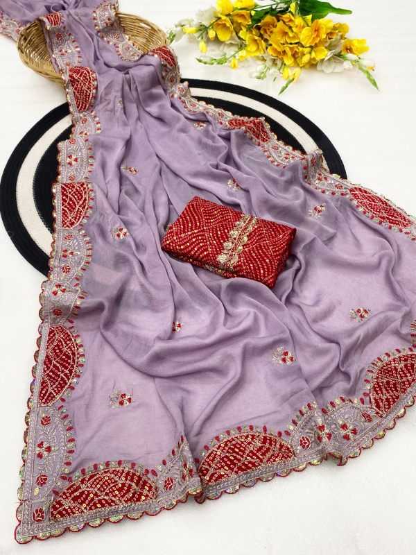 Crunchi Sequence Saree