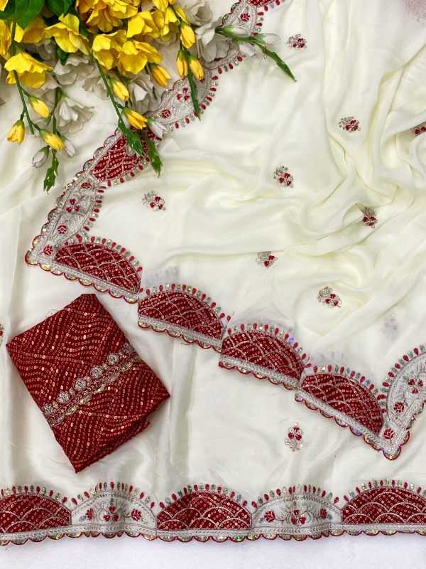 Crunchi Sequence Saree