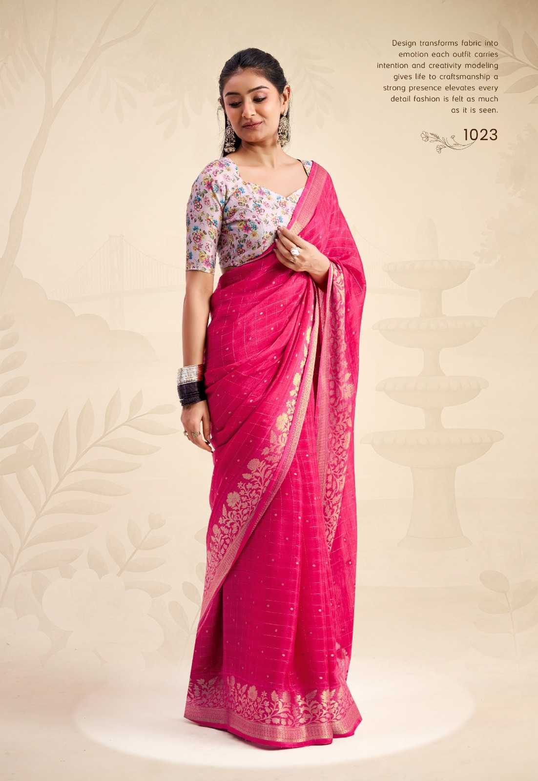 Chinon Butta Saree