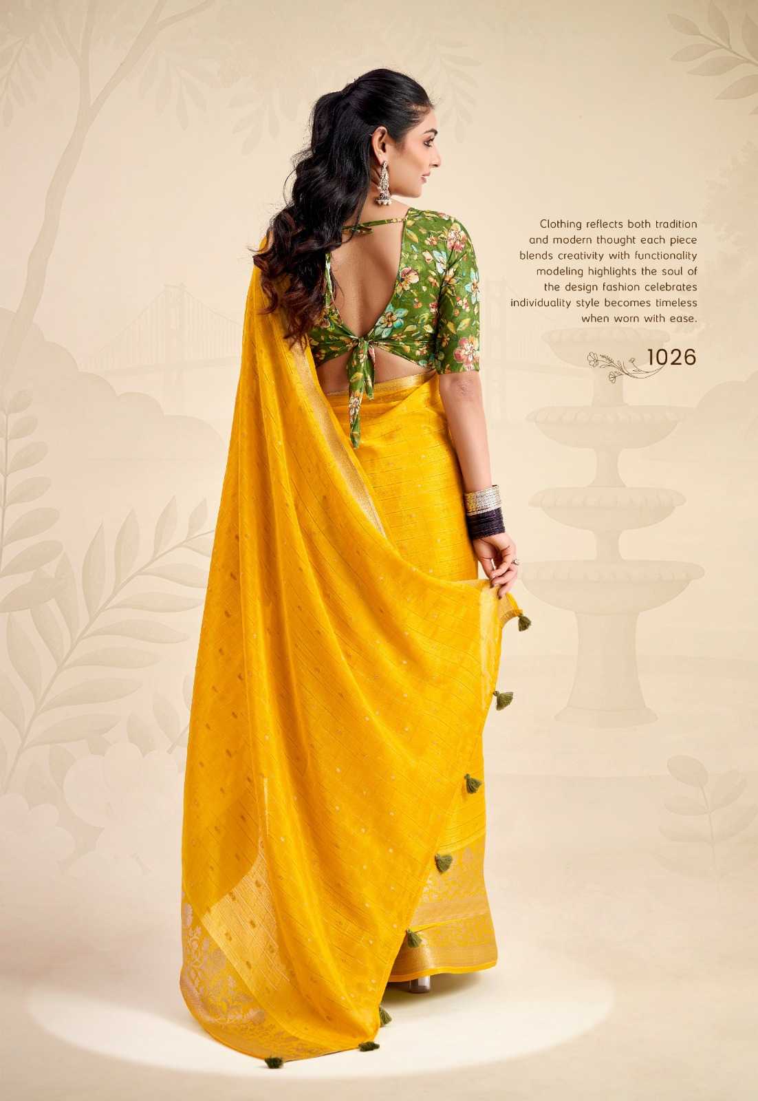 Chinon Butta Saree