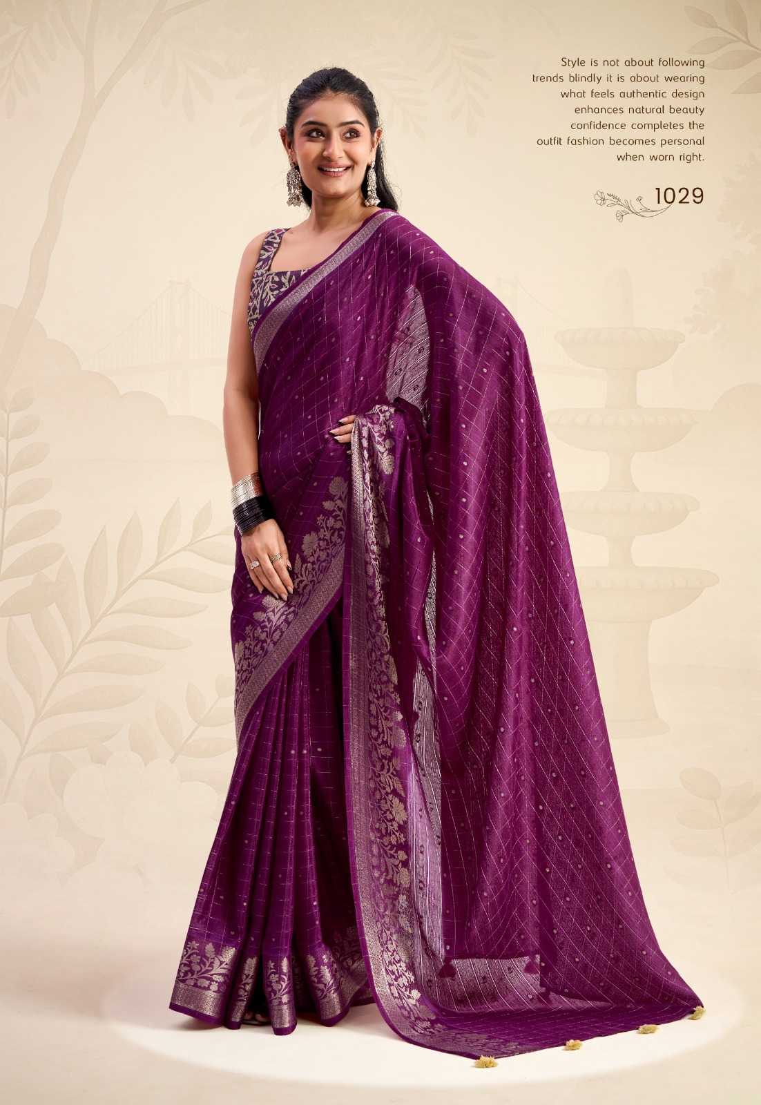 Chinon Butta Saree