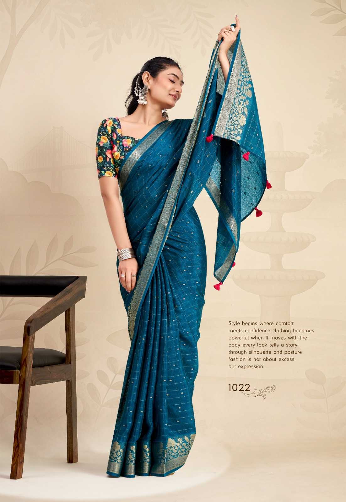 Chinon Designer Saree