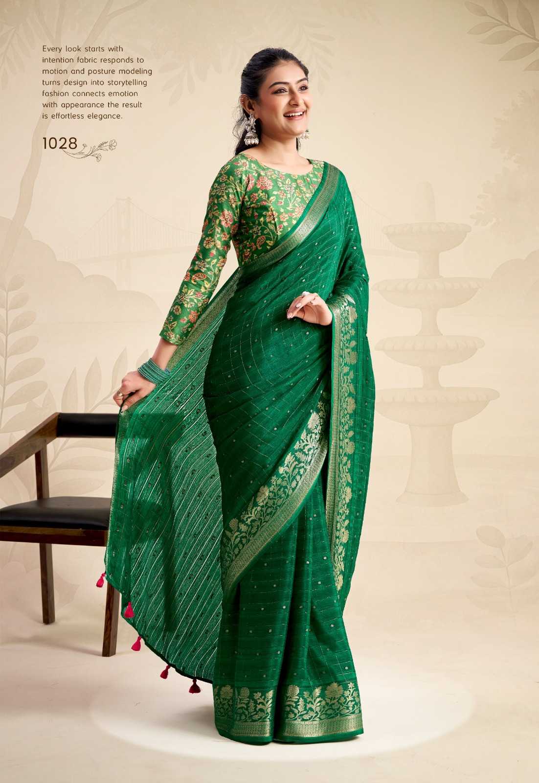 Chinon Designer Saree