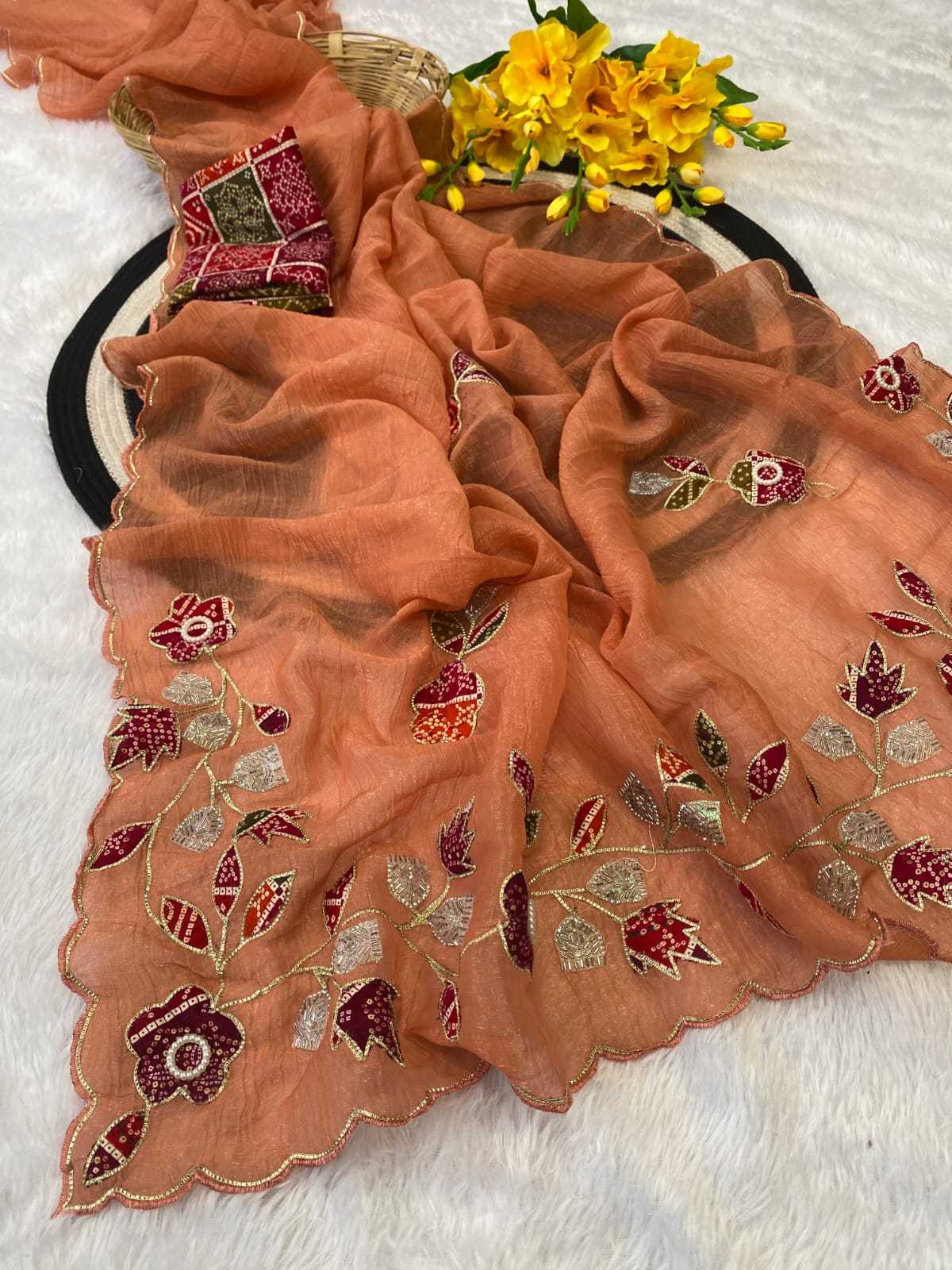 Mium Chiffon Designer Saree