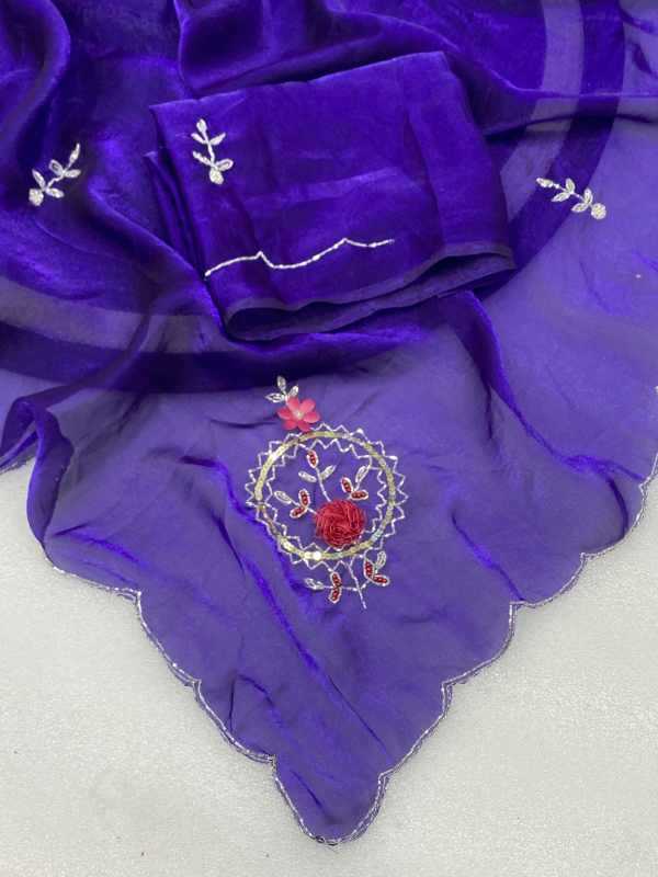 Satin Sequence Saree
