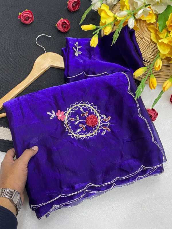 Satin Sequence Saree