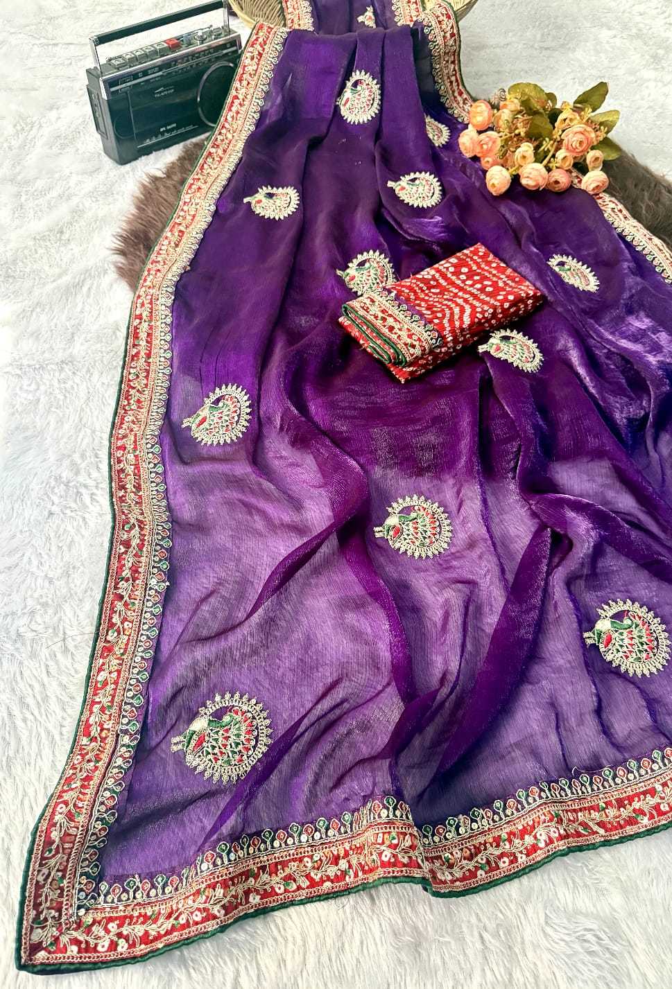 Chiffon Designer Saree