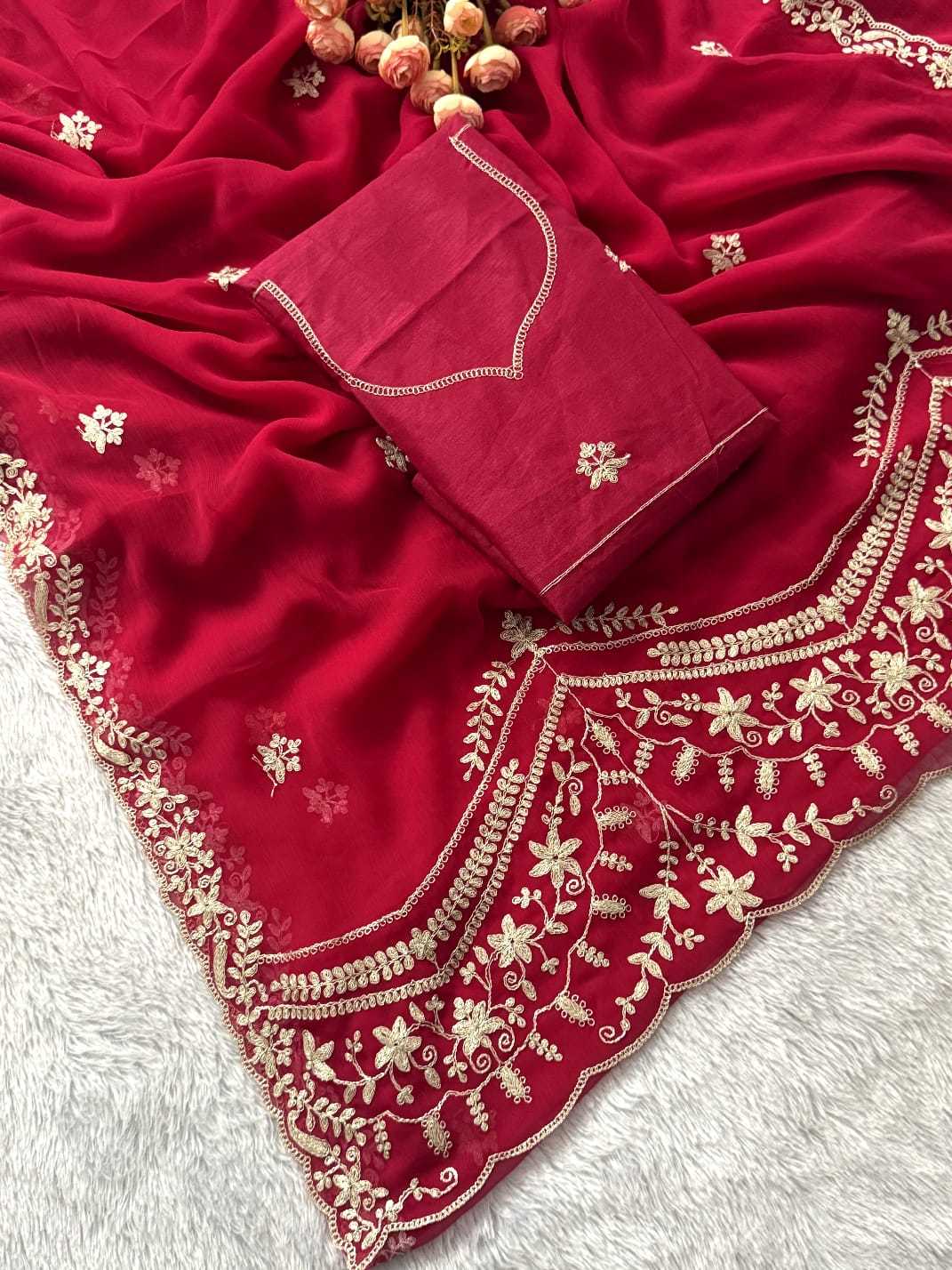 Chiffon Designer Saree