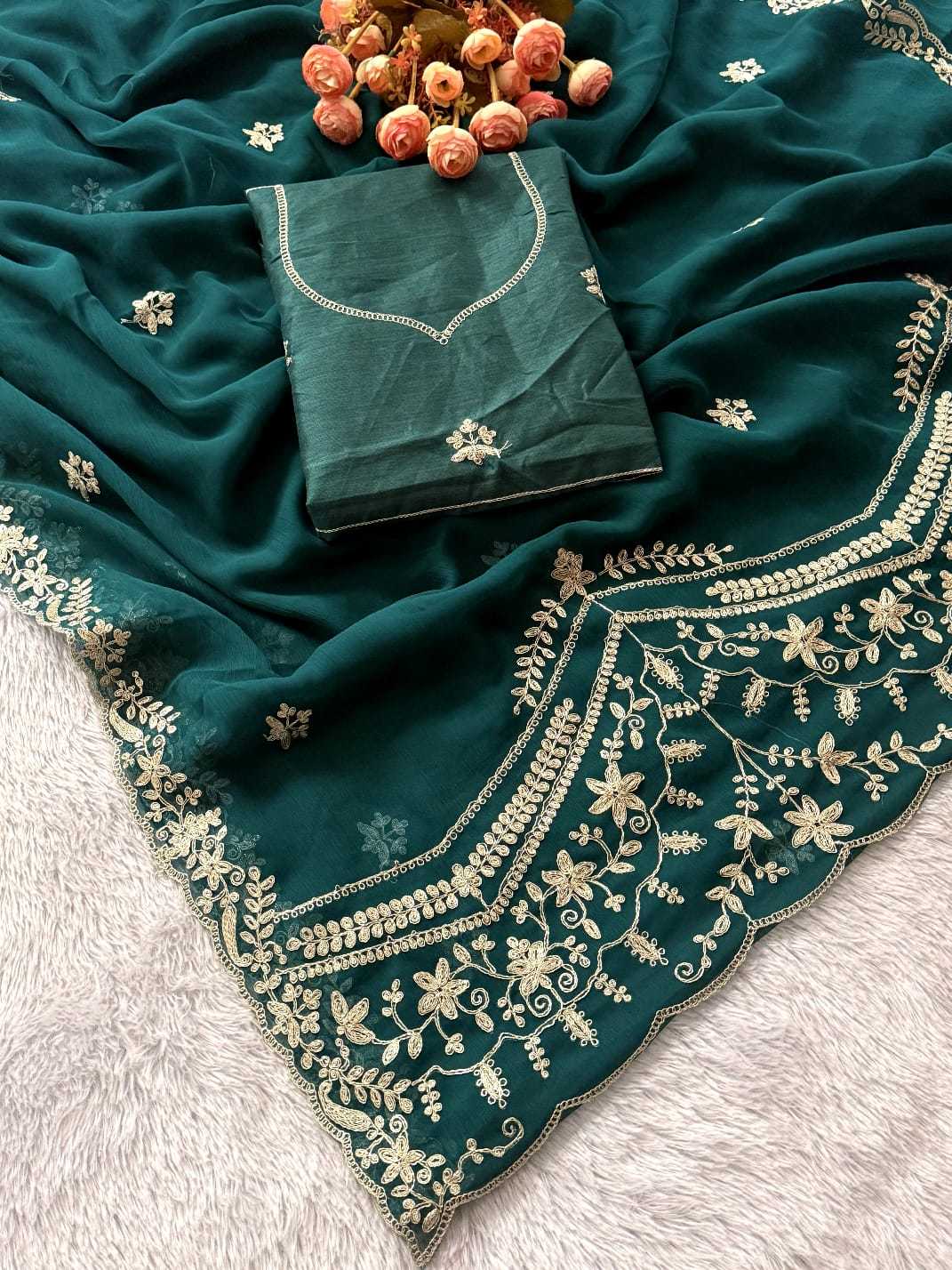 Chiffon Designer Saree