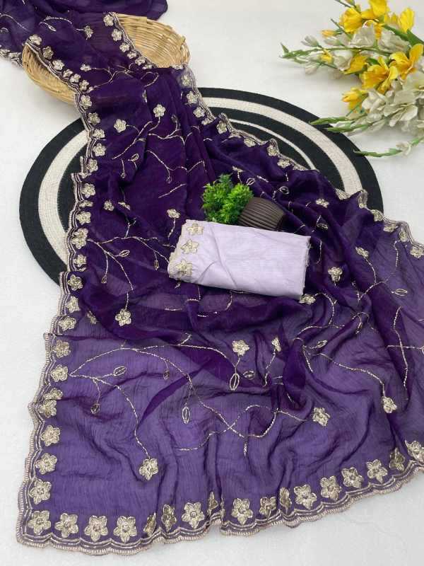 Chiffon Designer Saree