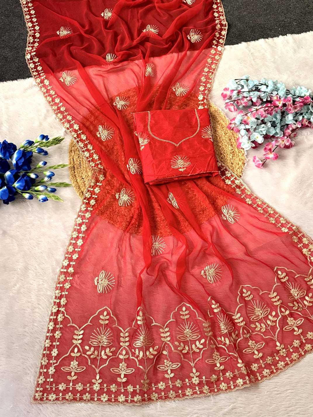 Chiffon Designer Saree
