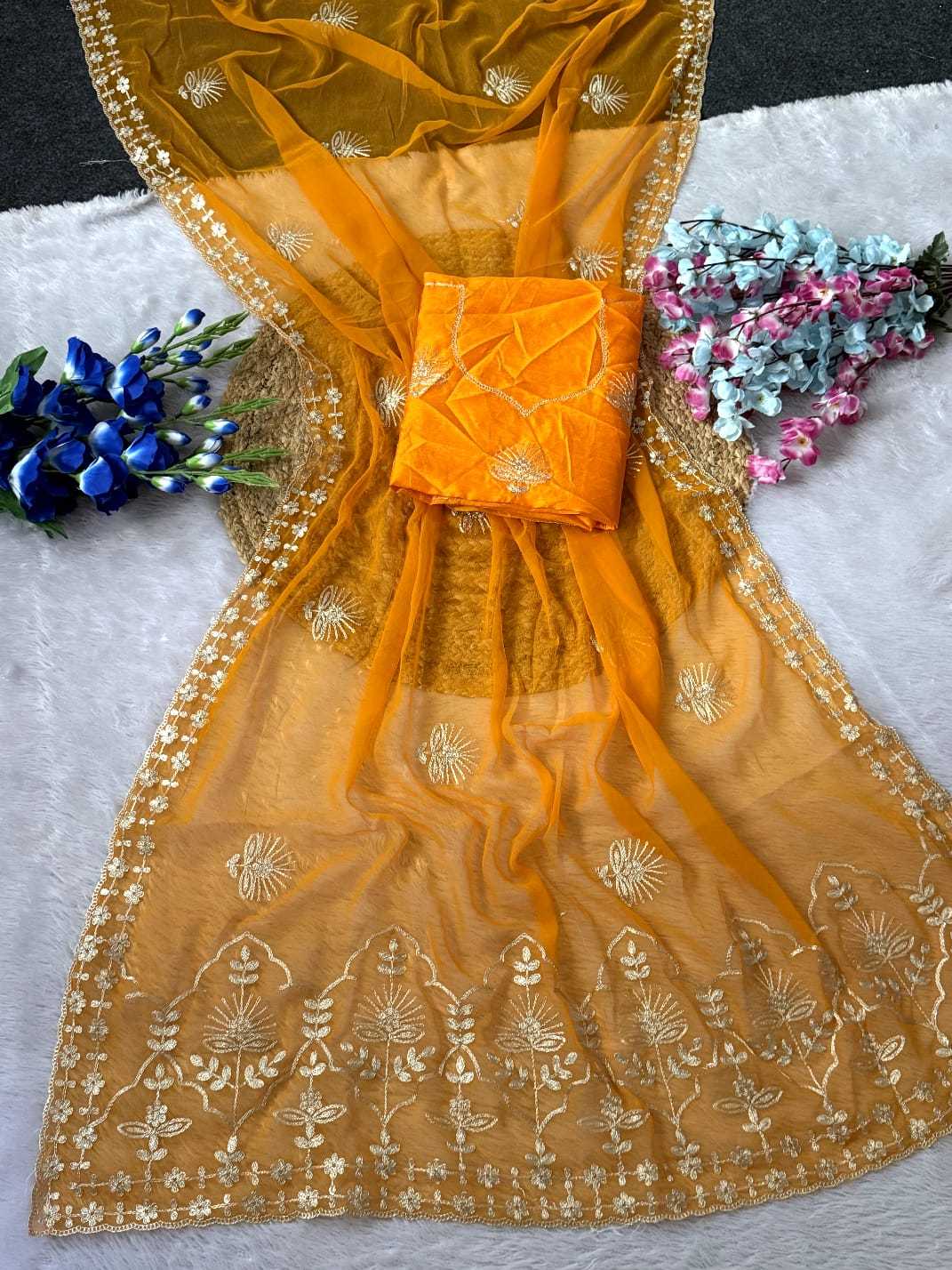 Chiffon Designer Saree
