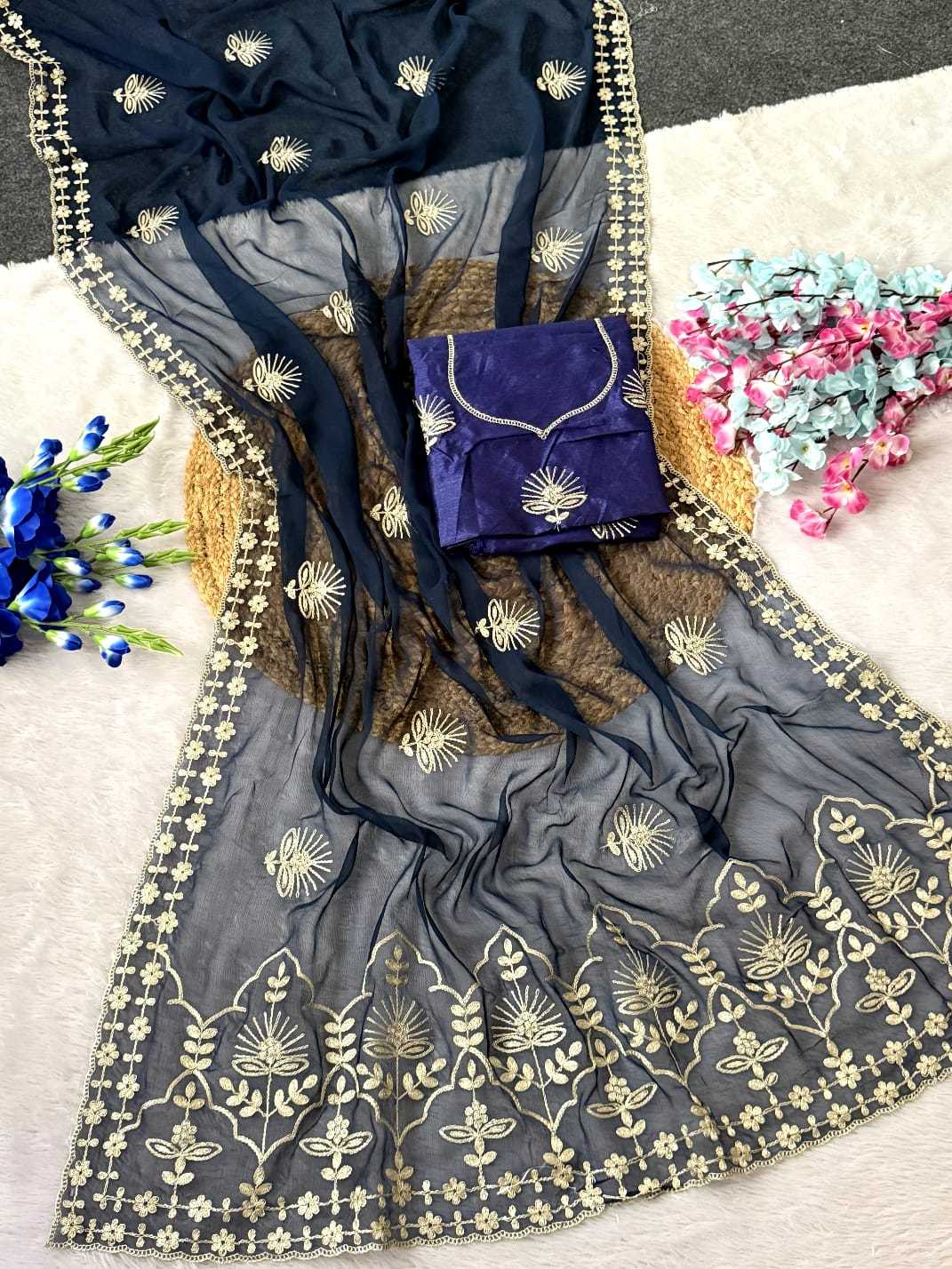 Chiffon Designer Saree