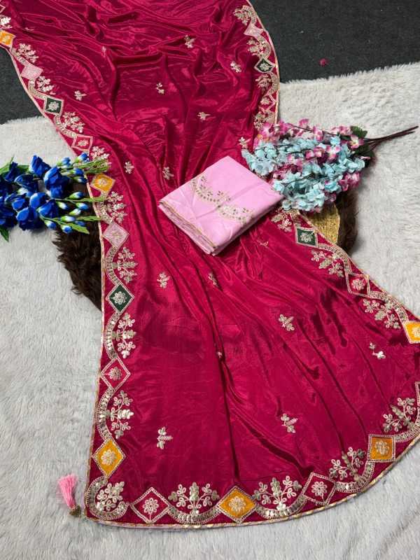 Chinon Gota Patti Saree