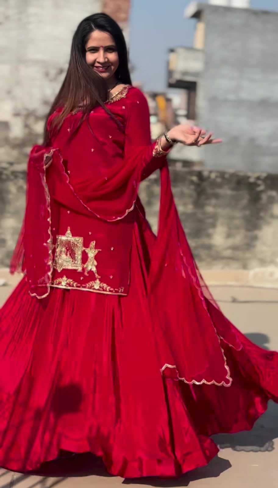 Crepe Silk Designer Lehenga