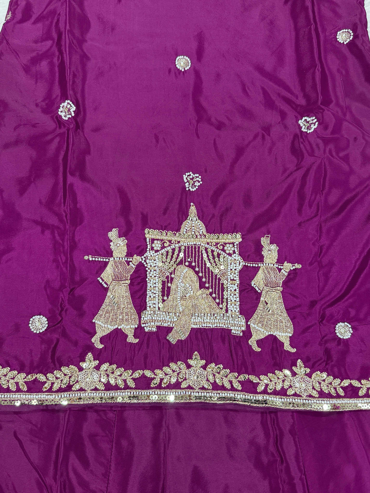 Crepe Silk Designer Lehenga