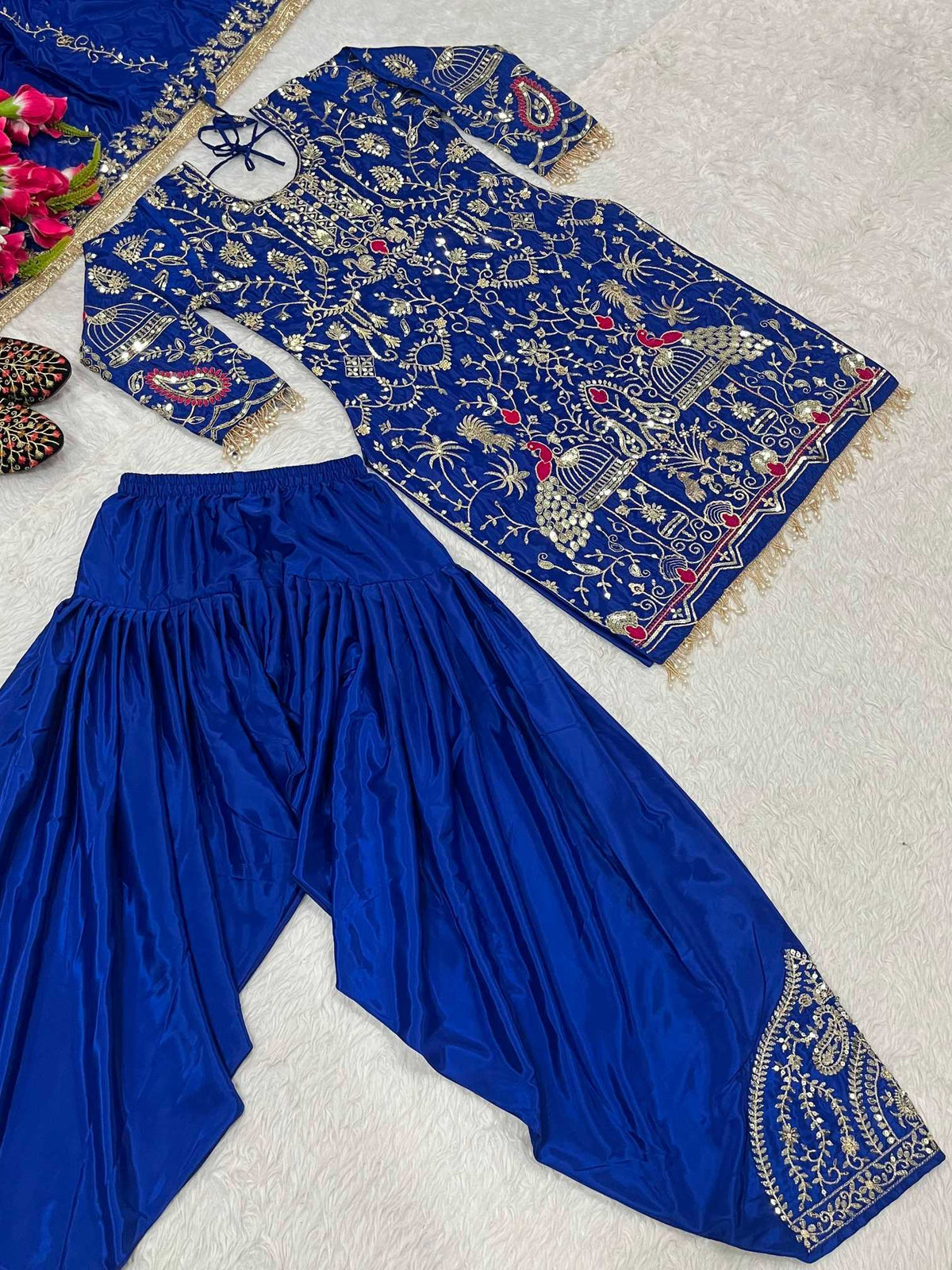 Crepe Embroidery Suit