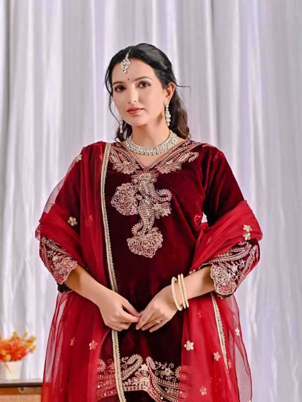 Viscose Embroidery Suit