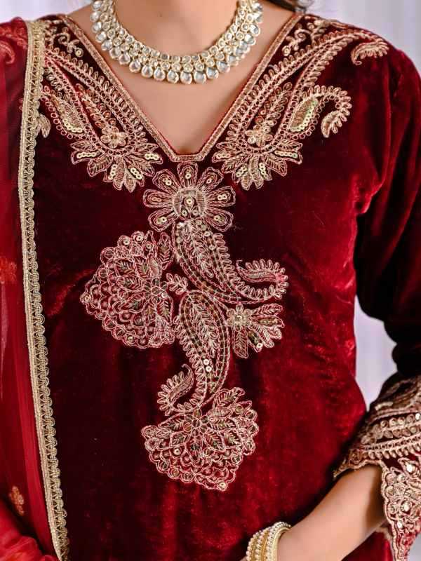 Viscose Embroidery Suit