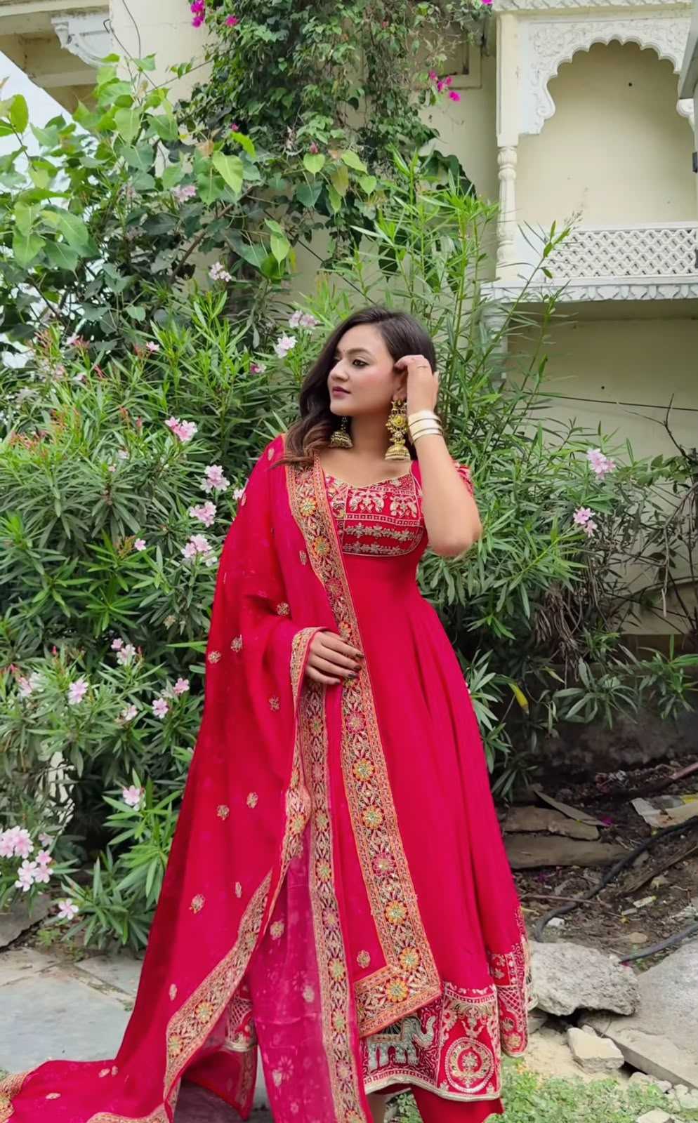 Crepe Embroidery Suit