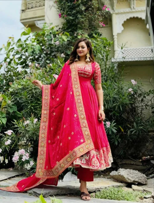 Crepe Embroidery Suit