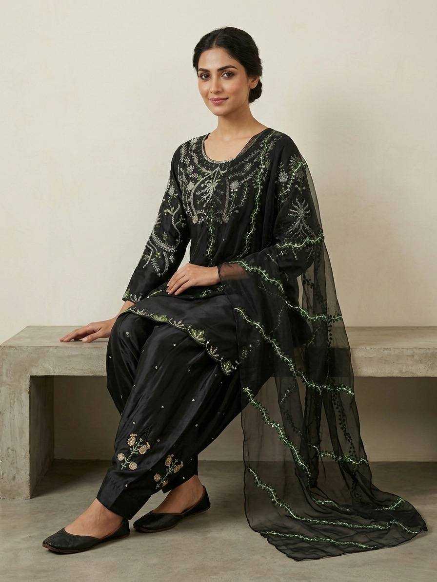 Japan Sartin Sharara Salwar Suit