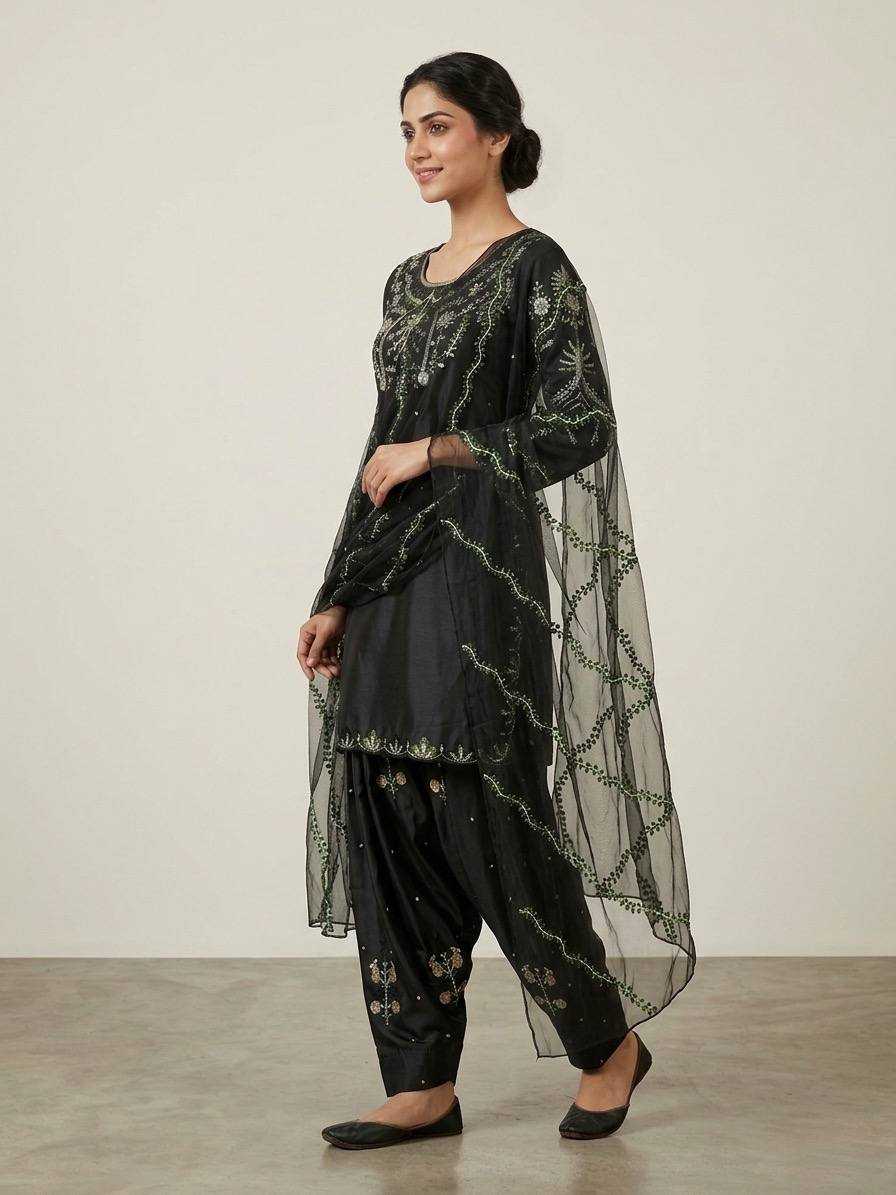 Japan Sartin Sharara Salwar Suit