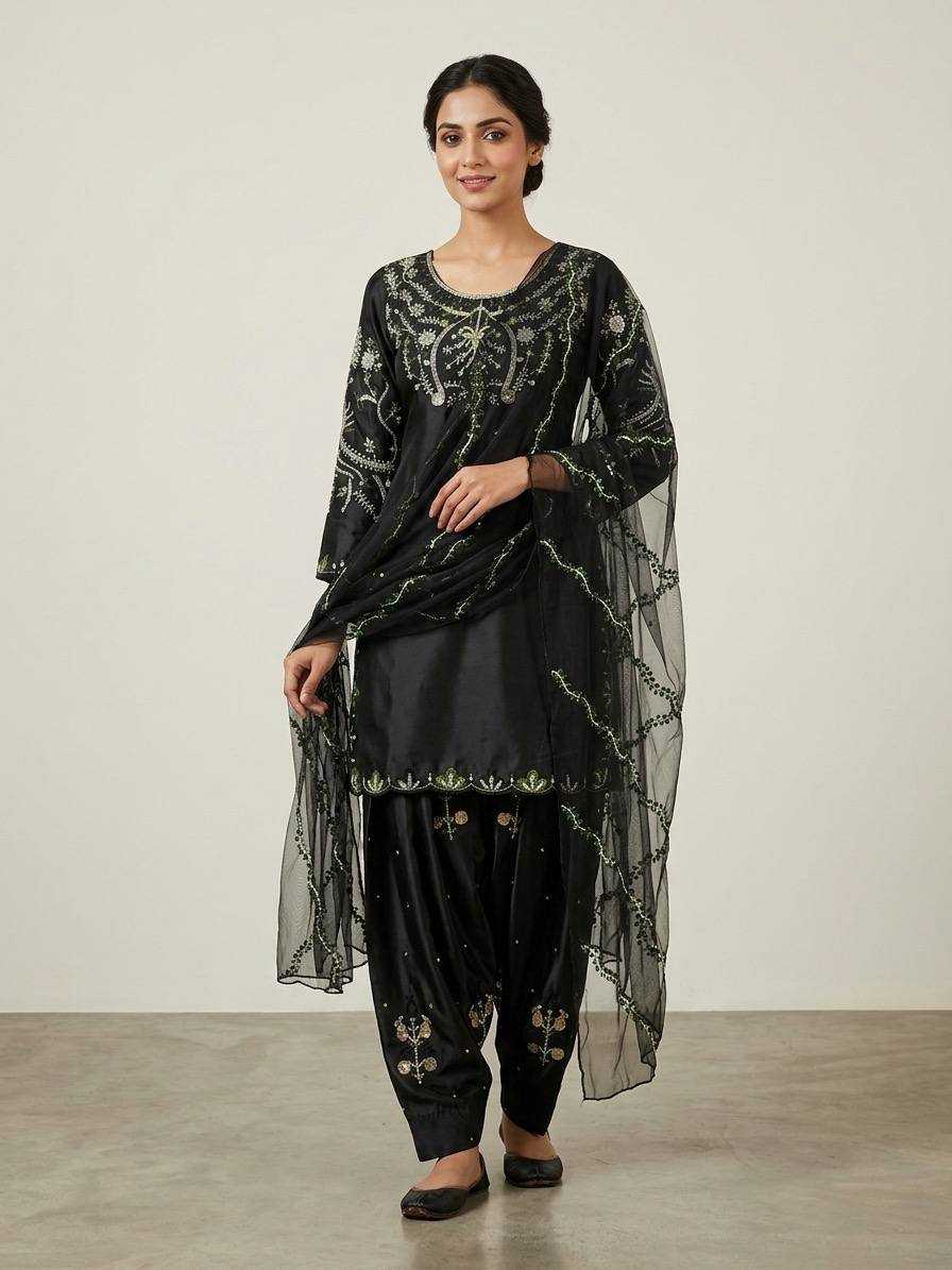 Japan Sartin Sharara Salwar Suit