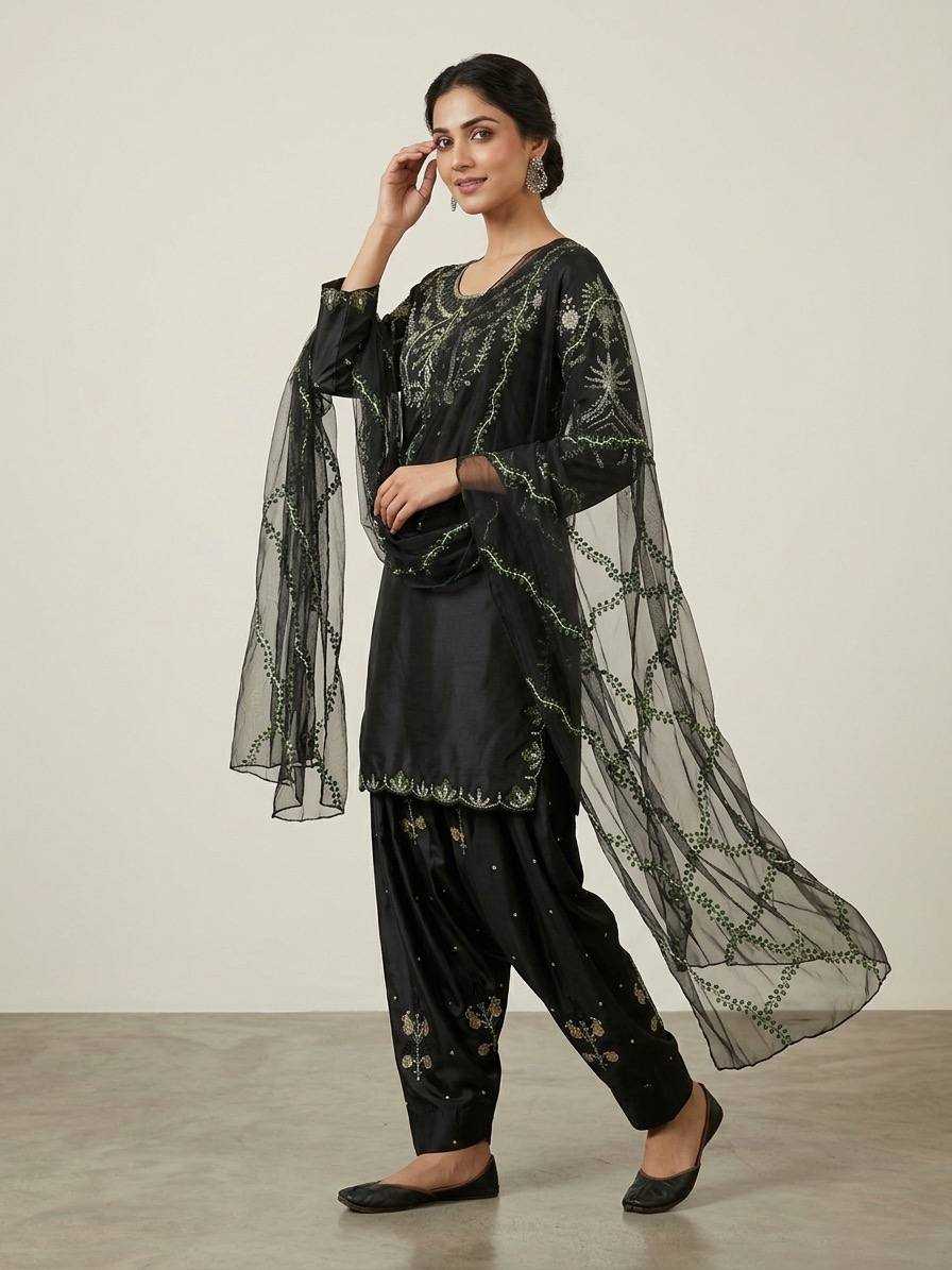 Japan Sartin Sharara Salwar Suit