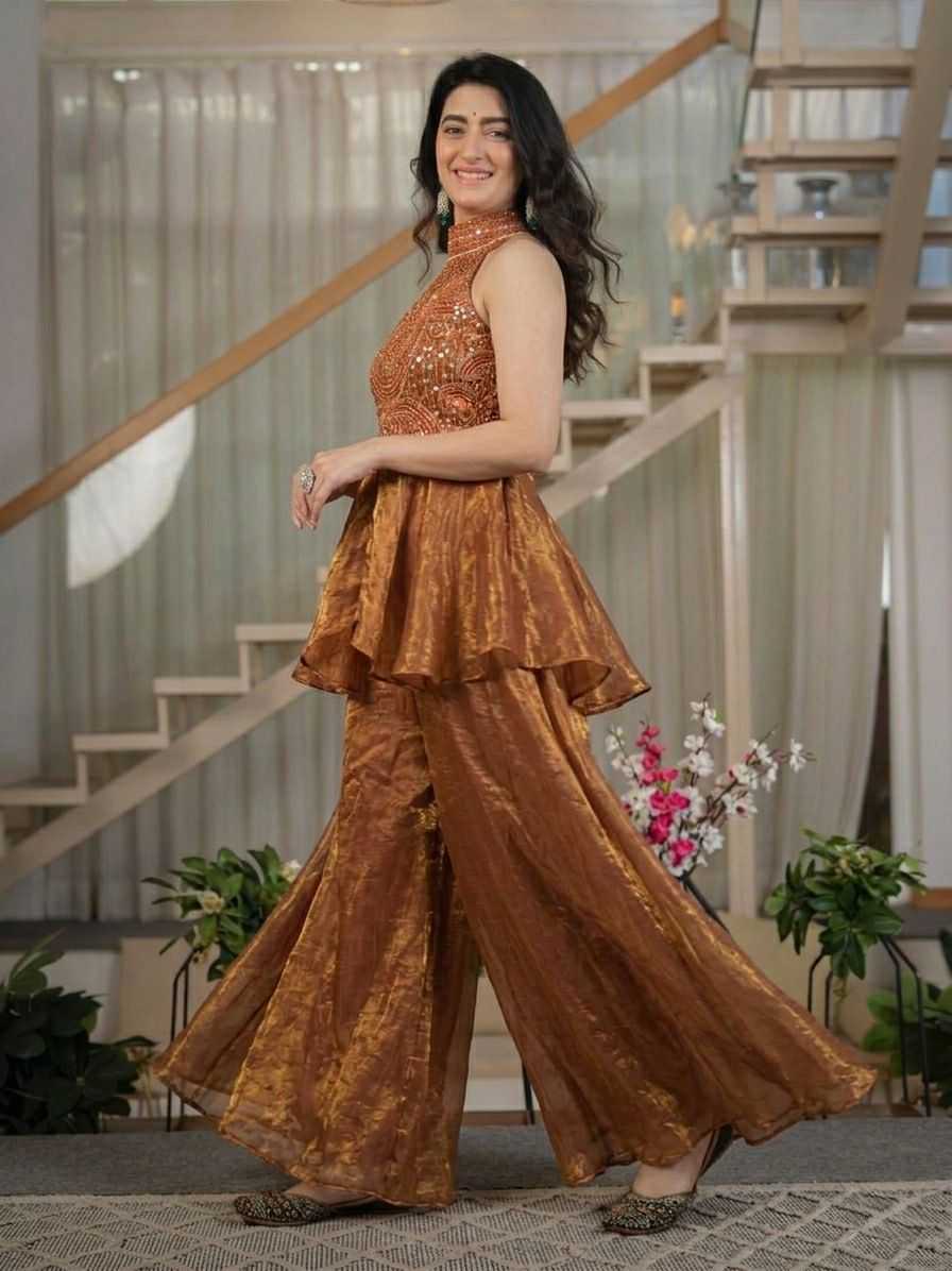 Heavy Silk Palazzo Suit