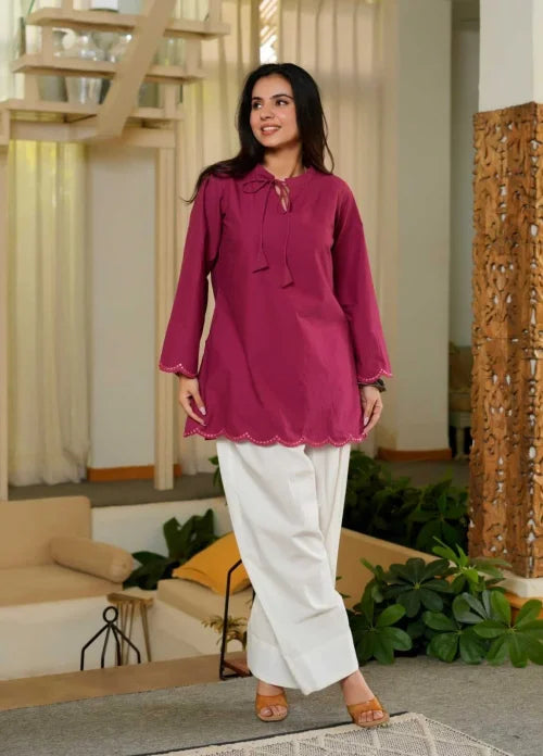 Heavy Roman Silk Sharara Salwar Suit in Pink