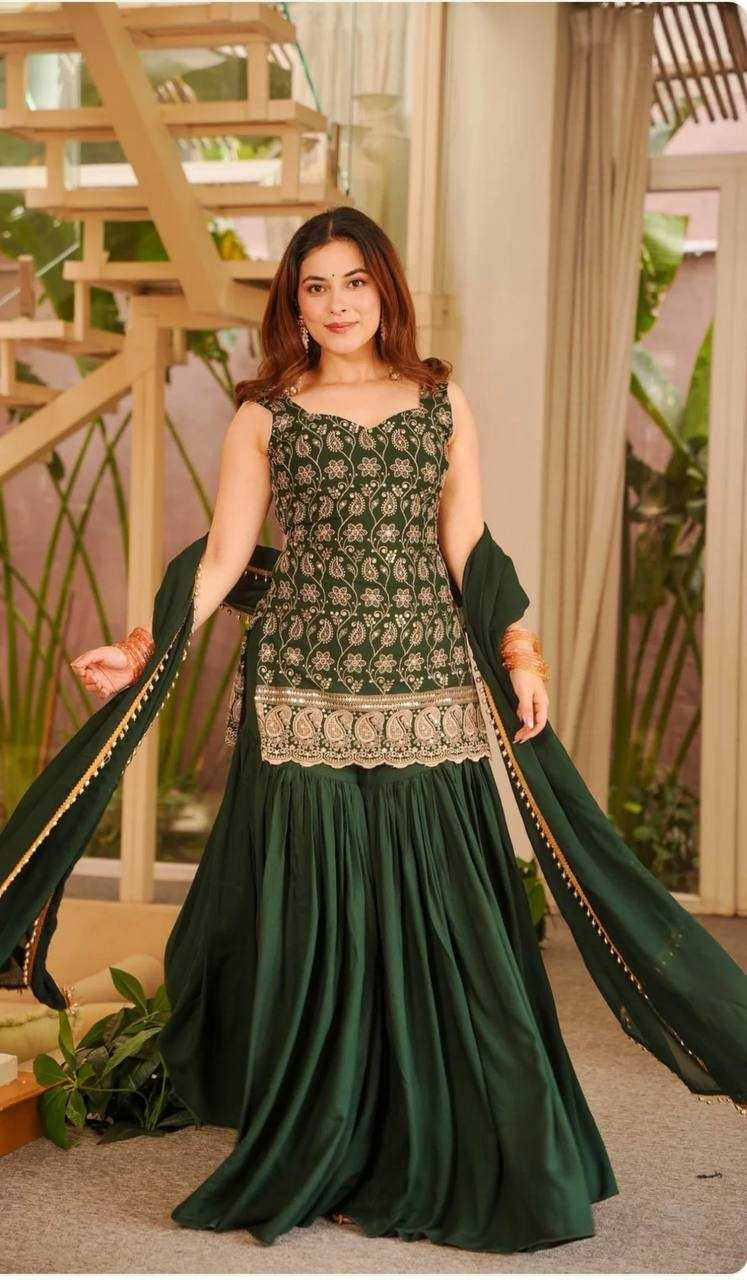 Faux Georgette Embroidery Suit