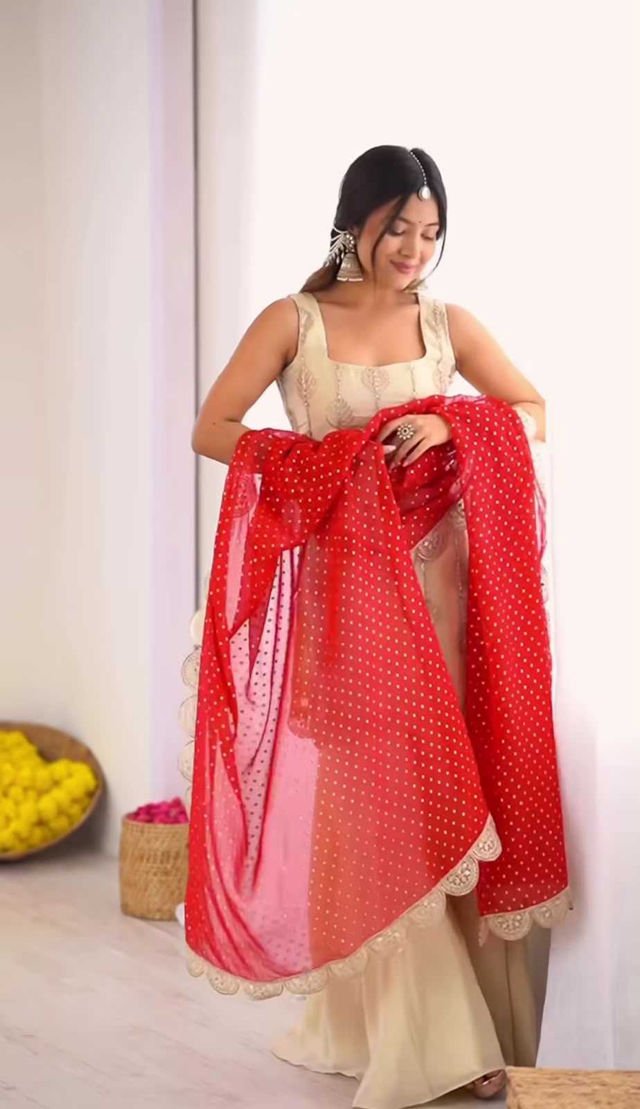 Crepe Silk Embroidery Suit 5042
