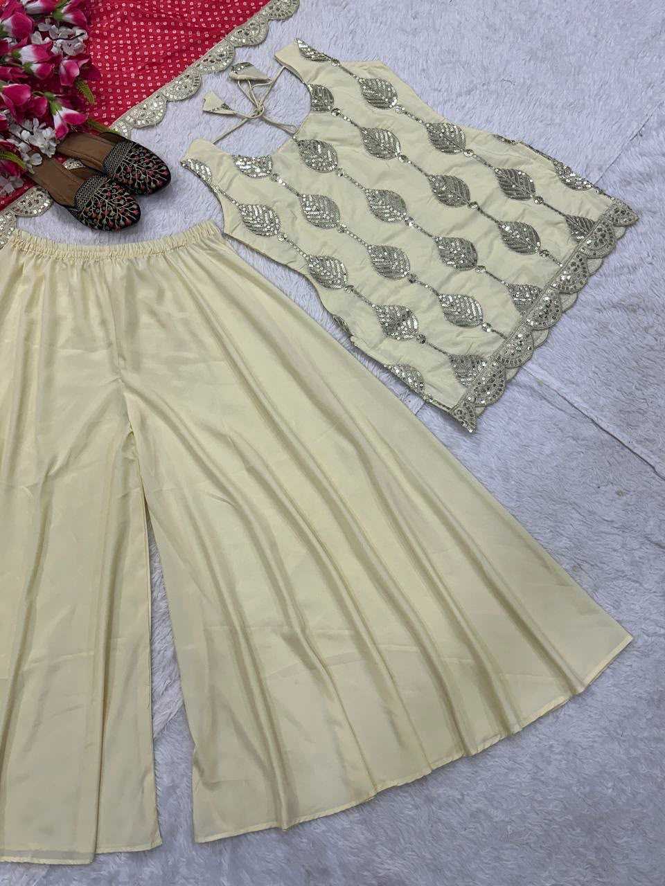 Crepe Silk Embroidery Suit 5042