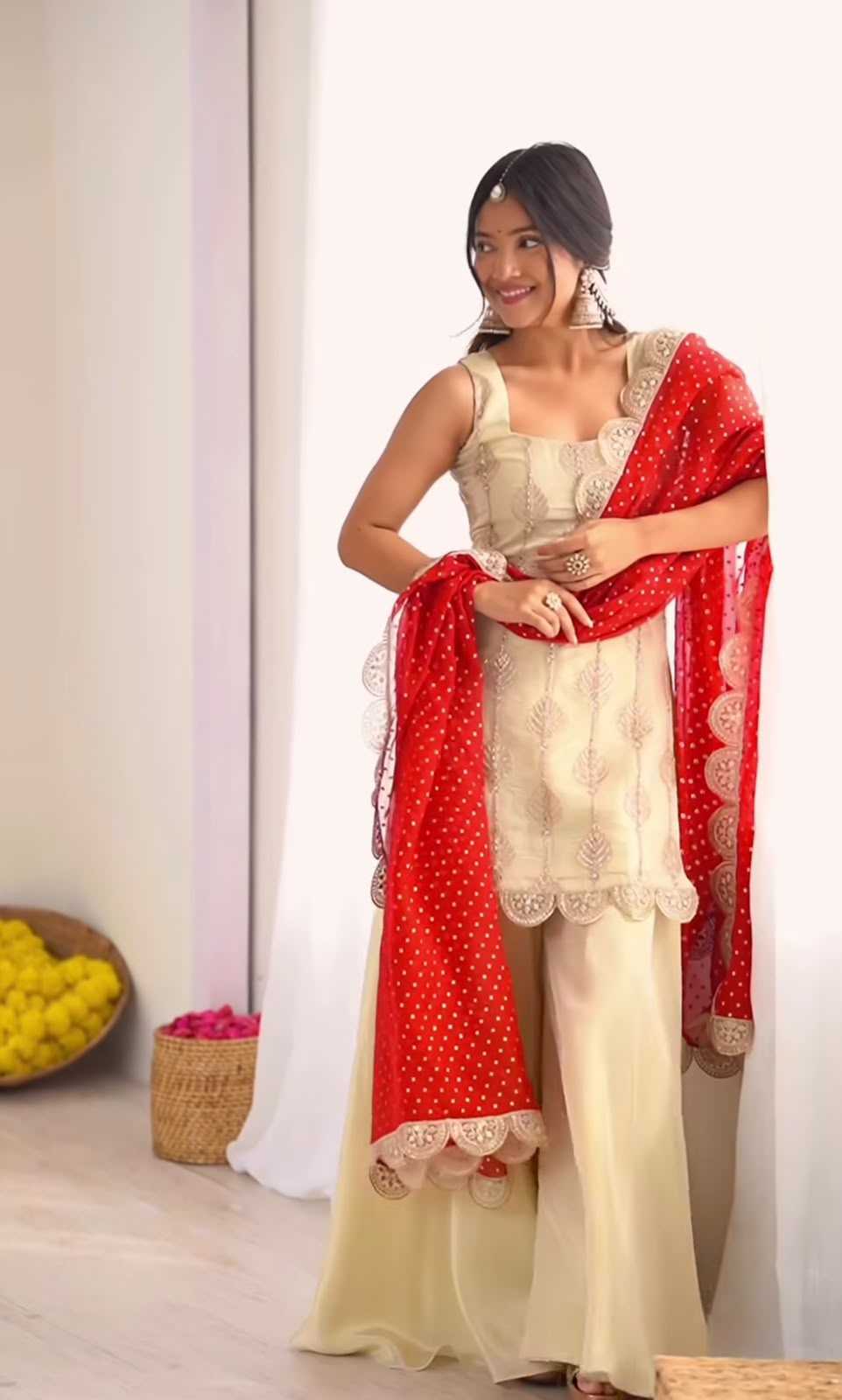 Crepe Silk Embroidery Suit 5042