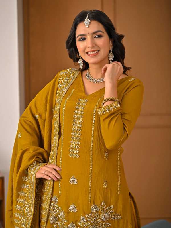 Vichitra Silk Ladies Suit