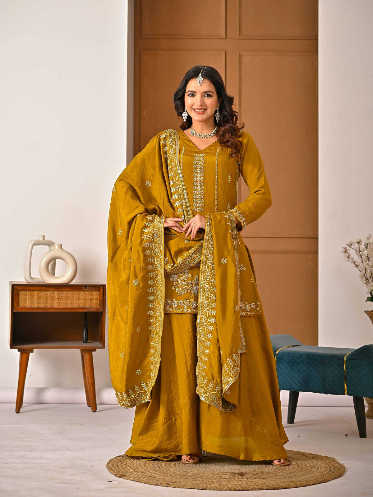Vichitra Silk Ladies Suit